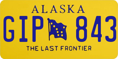 AK license plate GIP843