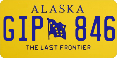 AK license plate GIP846