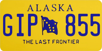 AK license plate GIP855