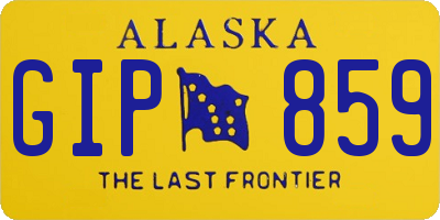 AK license plate GIP859