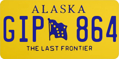 AK license plate GIP864