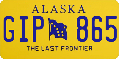 AK license plate GIP865