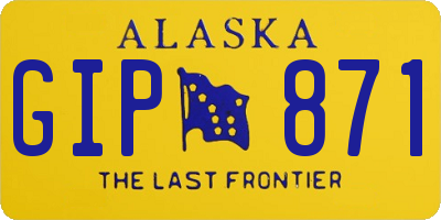 AK license plate GIP871