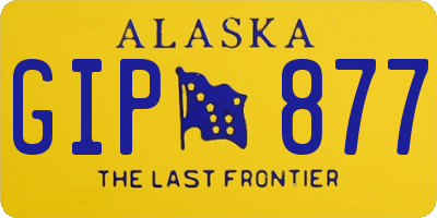 AK license plate GIP877