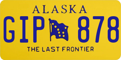 AK license plate GIP878