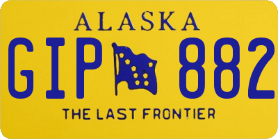 AK license plate GIP882