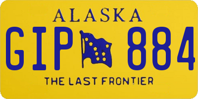 AK license plate GIP884