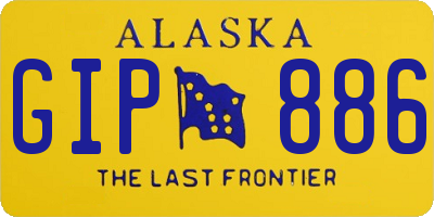 AK license plate GIP886