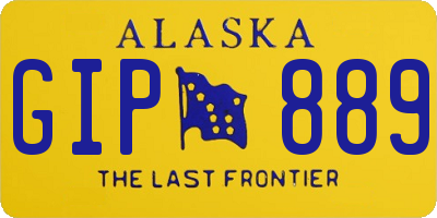 AK license plate GIP889