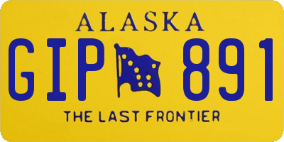 AK license plate GIP891