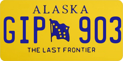 AK license plate GIP903
