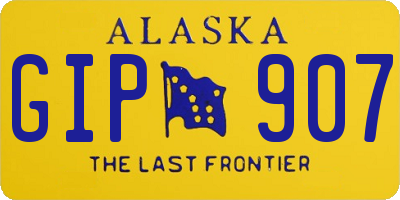 AK license plate GIP907