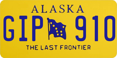AK license plate GIP910