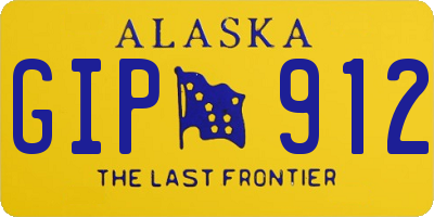 AK license plate GIP912