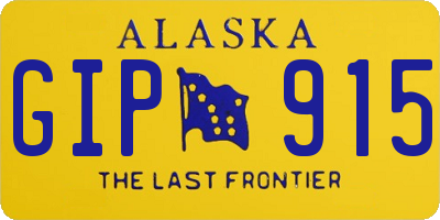 AK license plate GIP915