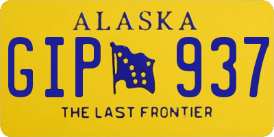 AK license plate GIP937