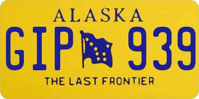 AK license plate GIP939
