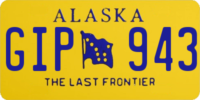 AK license plate GIP943