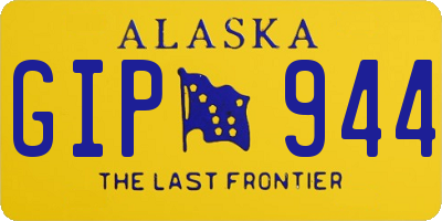 AK license plate GIP944