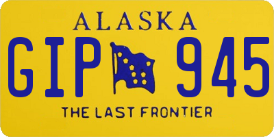 AK license plate GIP945