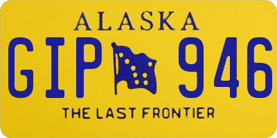 AK license plate GIP946