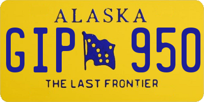 AK license plate GIP950