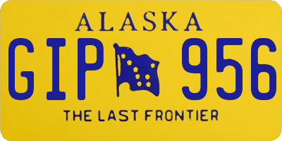 AK license plate GIP956