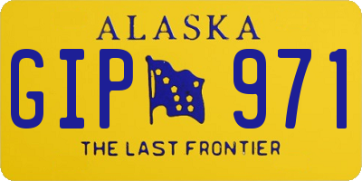AK license plate GIP971