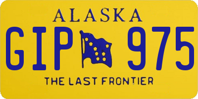 AK license plate GIP975