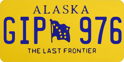 AK license plate GIP976
