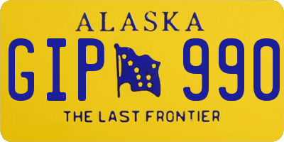 AK license plate GIP990