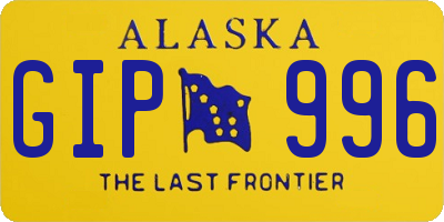AK license plate GIP996