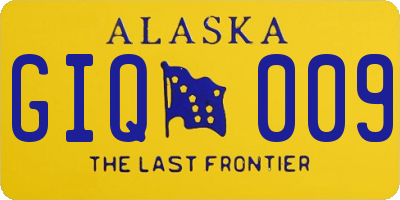 AK license plate GIQ009