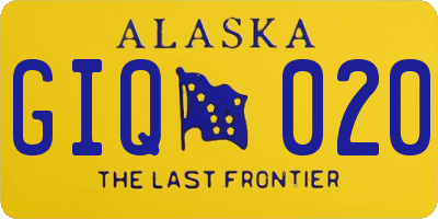 AK license plate GIQ020