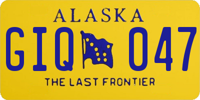 AK license plate GIQ047