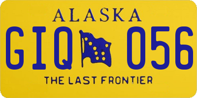AK license plate GIQ056