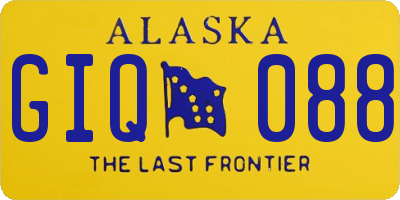 AK license plate GIQ088