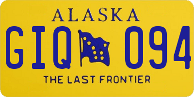 AK license plate GIQ094