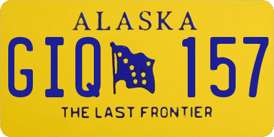 AK license plate GIQ157