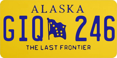 AK license plate GIQ246
