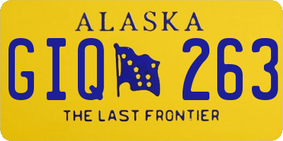 AK license plate GIQ263