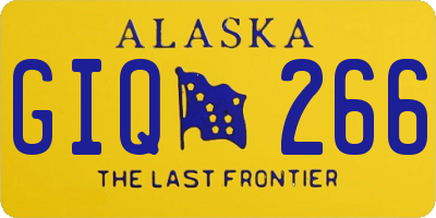 AK license plate GIQ266