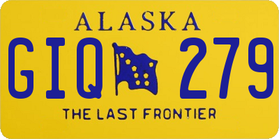 AK license plate GIQ279