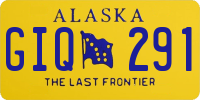 AK license plate GIQ291