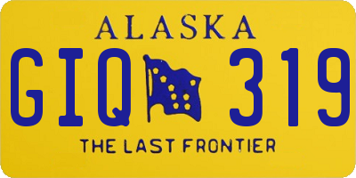 AK license plate GIQ319