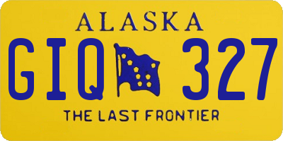 AK license plate GIQ327