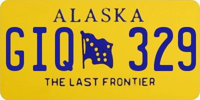 AK license plate GIQ329