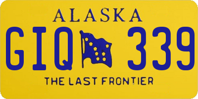 AK license plate GIQ339