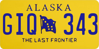 AK license plate GIQ343