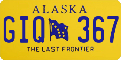AK license plate GIQ367